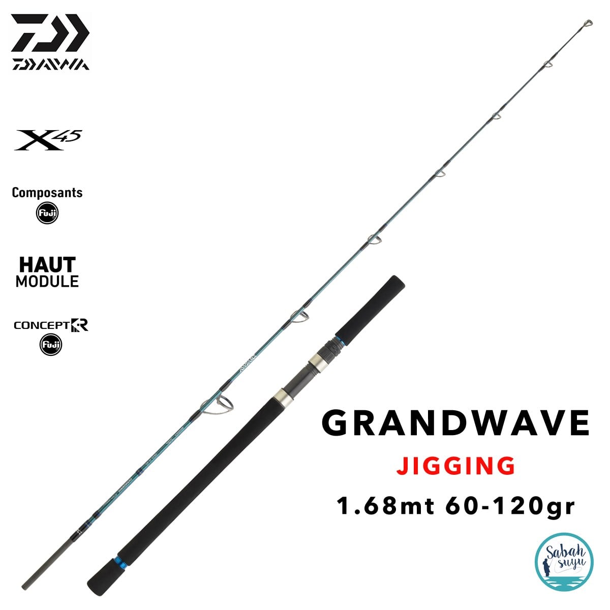 Daiwa Grandwave 1.68mt 60-120gr (S2P) Jigging Kamış