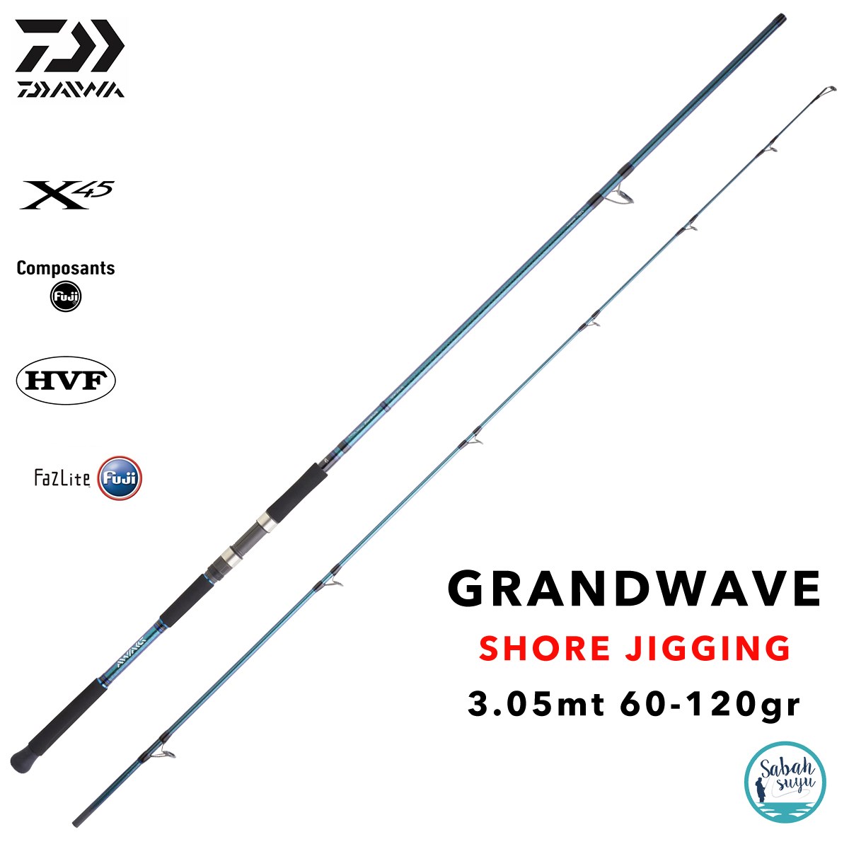 Daiwa Grandwave 3.05mt 60-120gr (2P) Shore Jigging Kamış