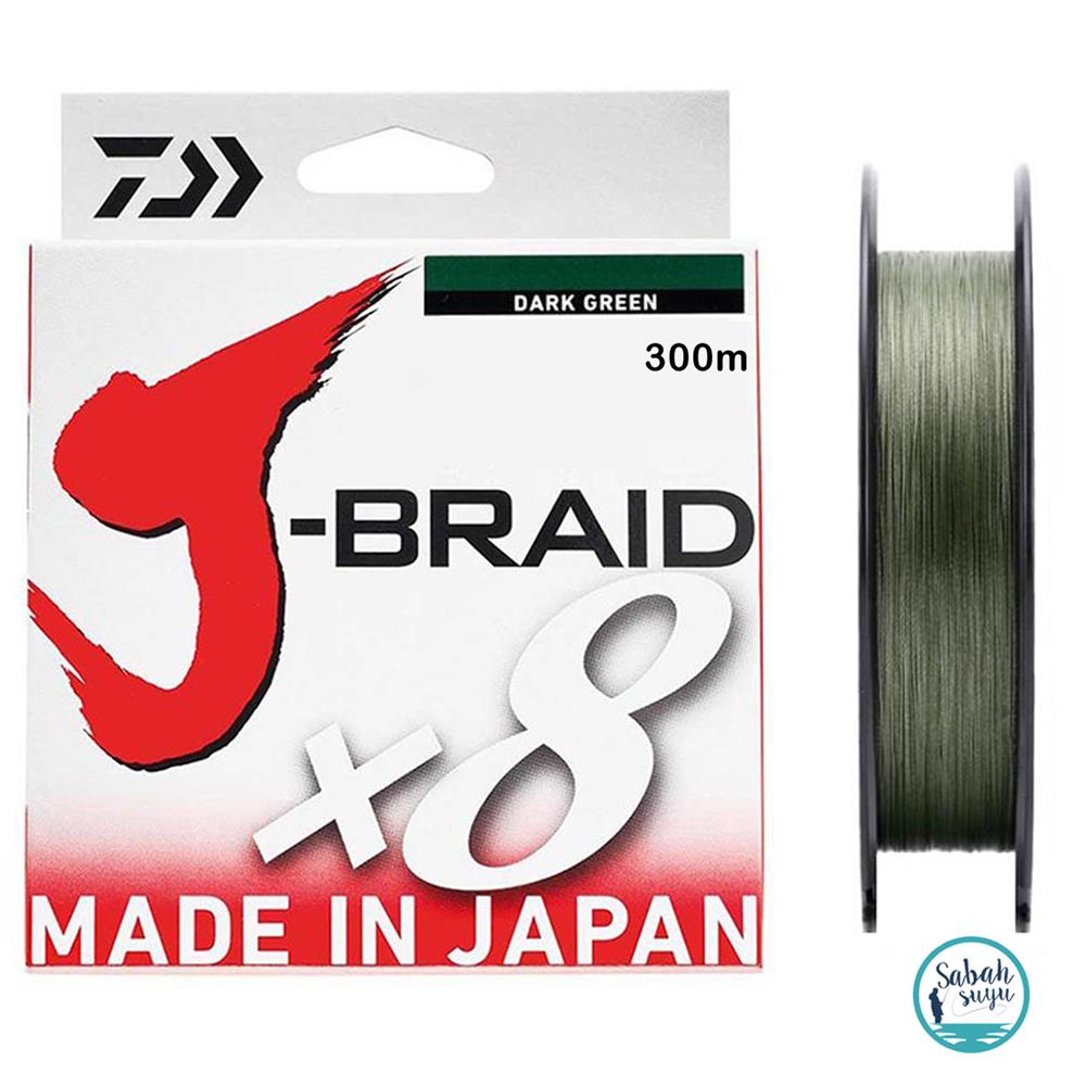 Daiwa J Braid 8X İp Misina 300mt Koyu Yeşil