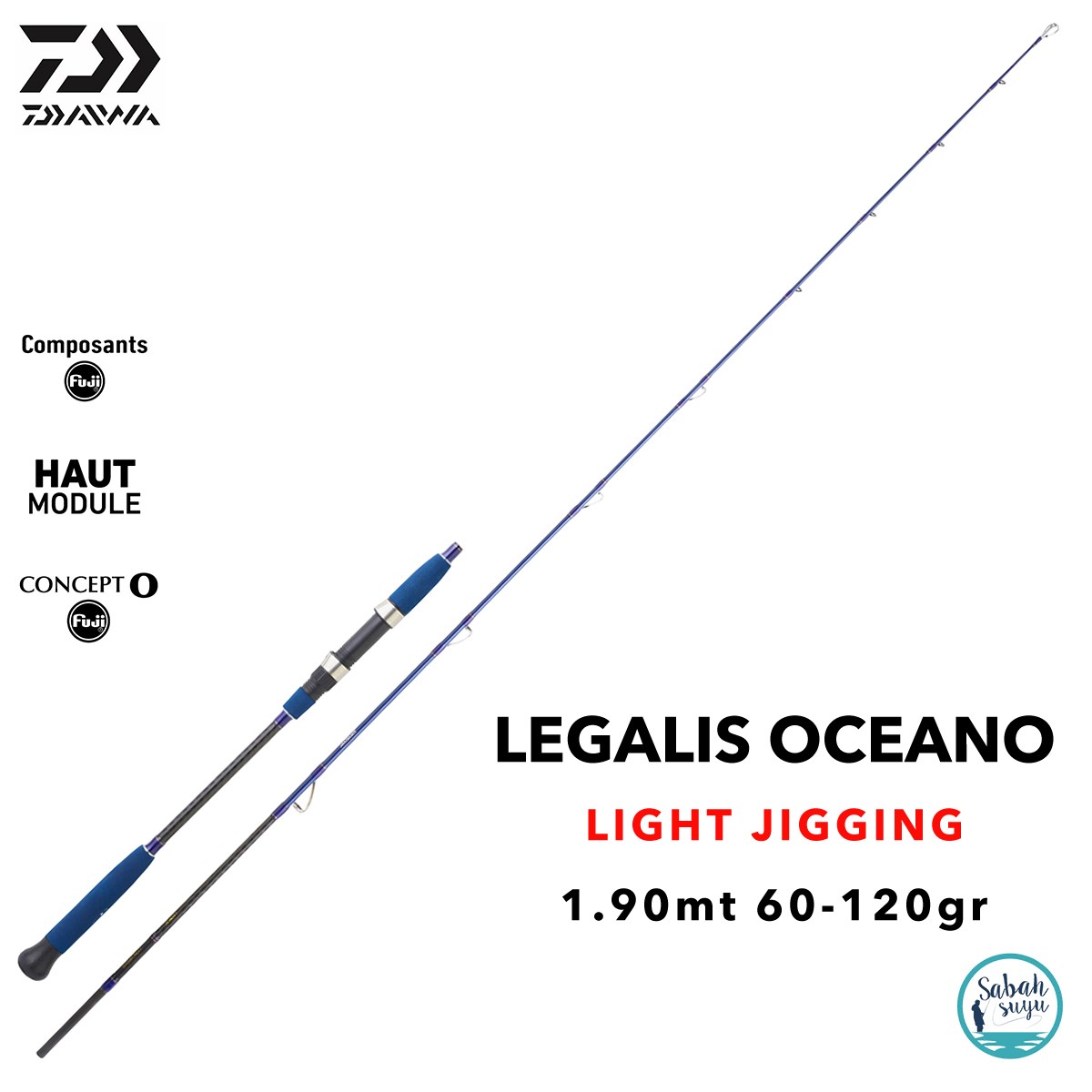 Daiwa Legalis Oceano JG 1.90mt 60-120gr (S2P) Light Jigging Kamış