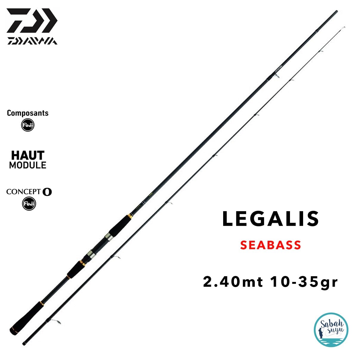 Daiwa Legalis Seabass AF 2.40m 10-35gr (2P) Spin Kamış