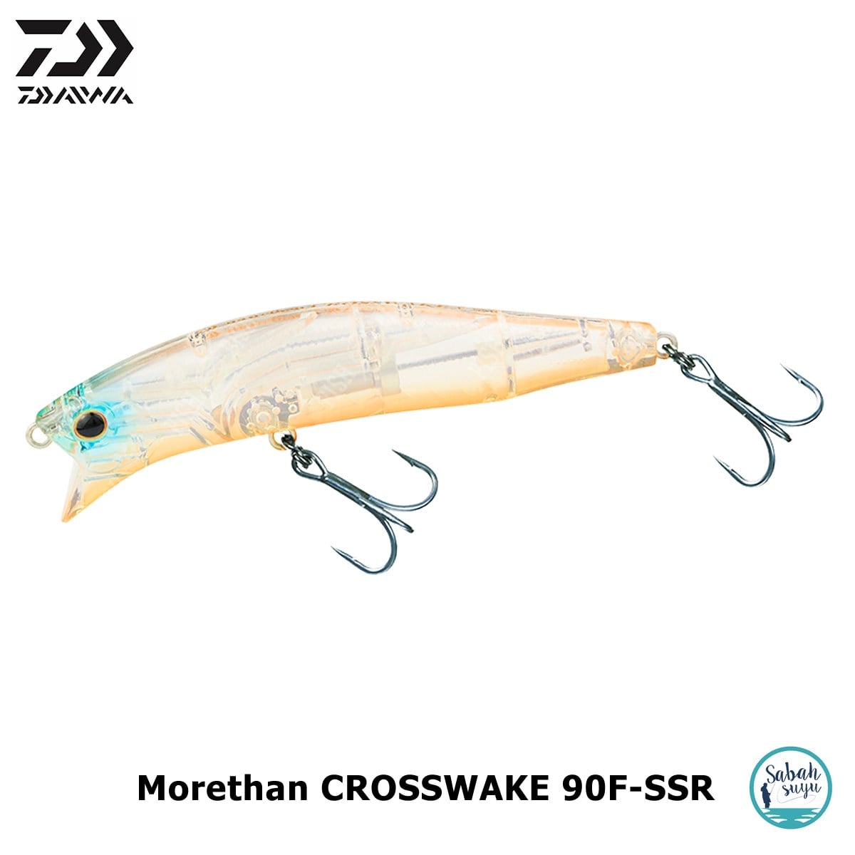 Daiwa Morethan Crosswake 90F-SSR Suni Yem 9cm 13.7gr Clear Orange Belly