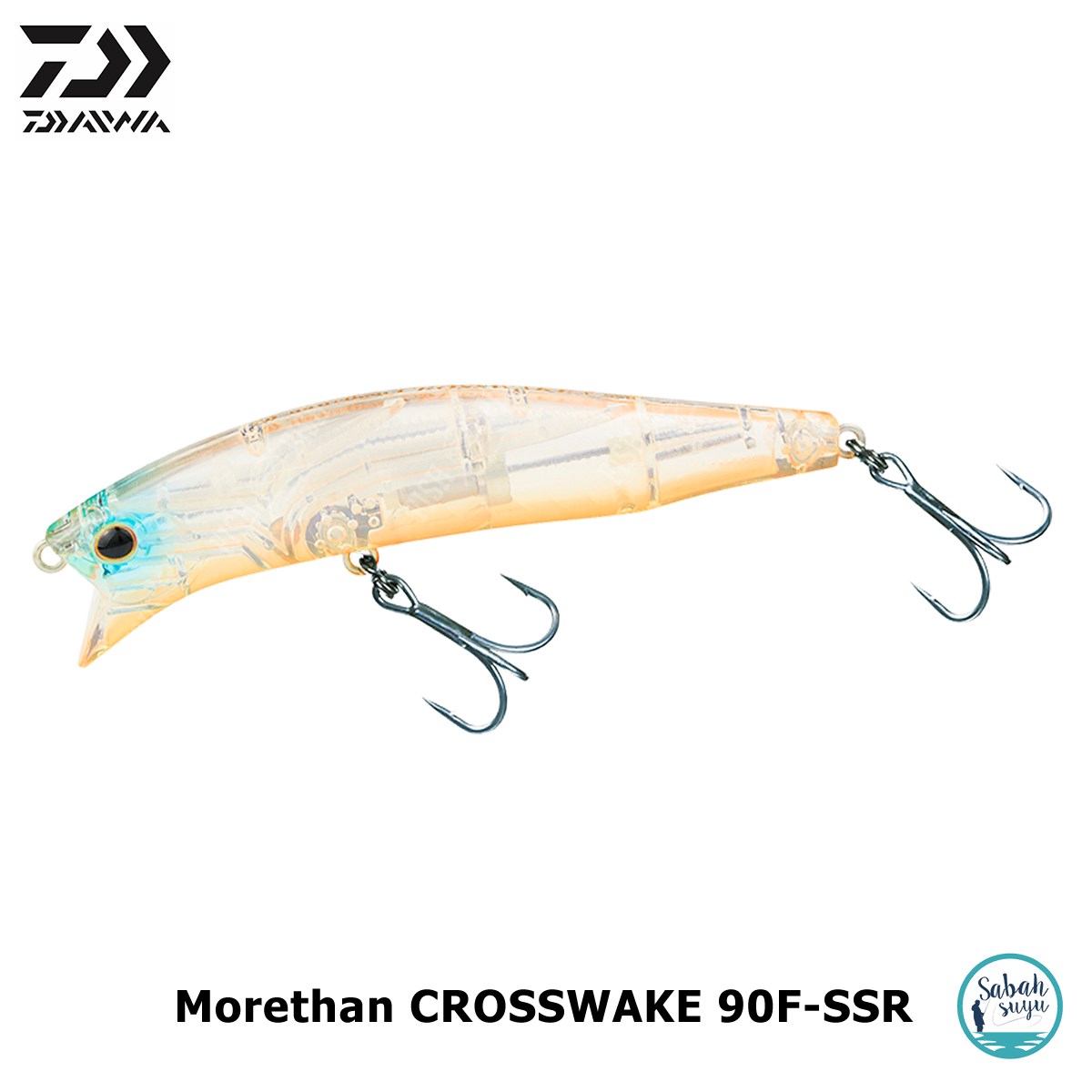 Daiwa Morethan Crosswake 90F-SSR Suni Yem 9cm 13.7gr Clear Orange Belly