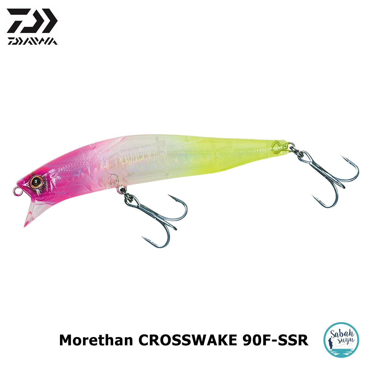 Daiwa Morethan Crosswake 90F-SSR Suni Yem 9cm 13.7gr Clear Pink Lemon
