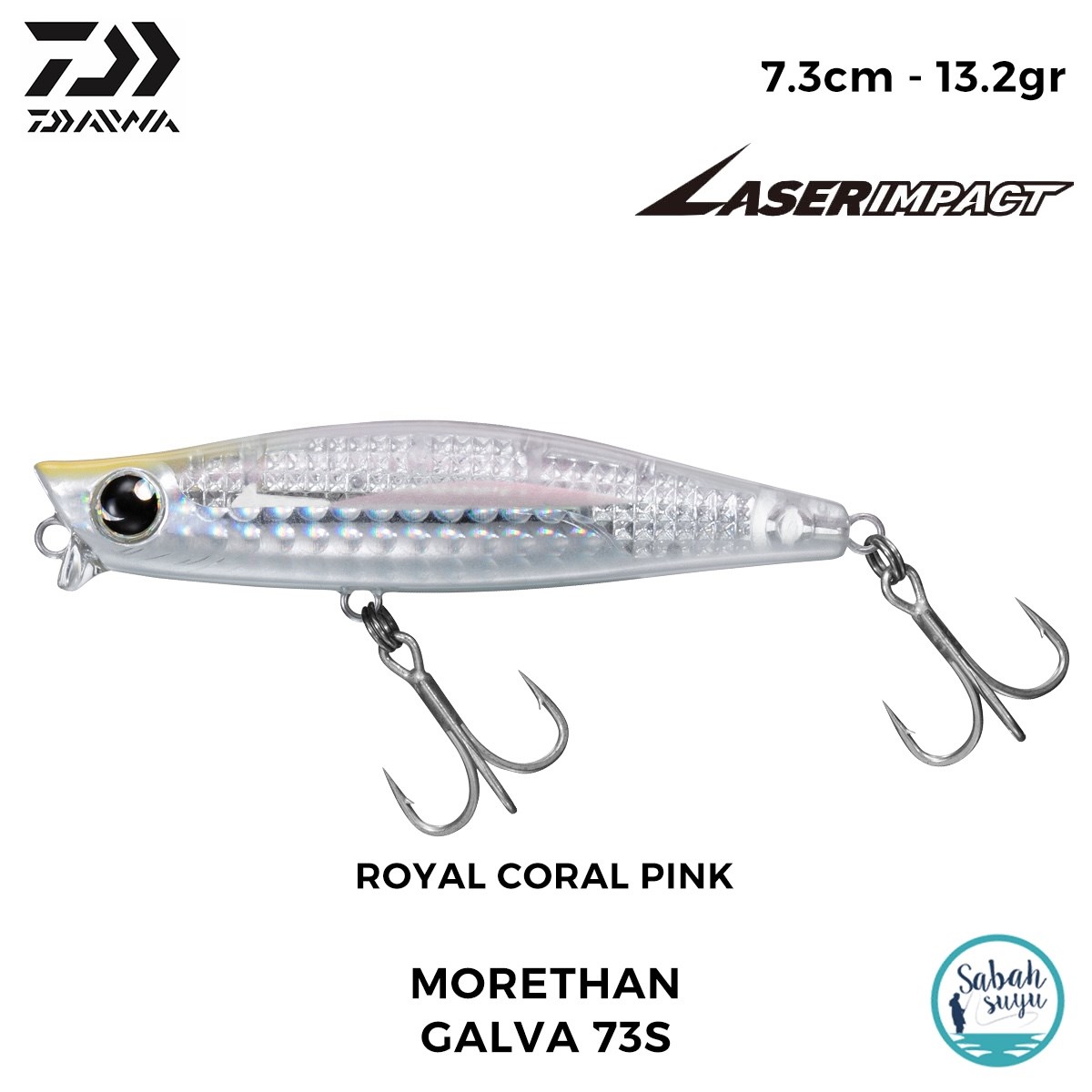 Daiwa Morethan Galva 73S-LI 7.3cm 13.2gr LI Royal Coral Pink