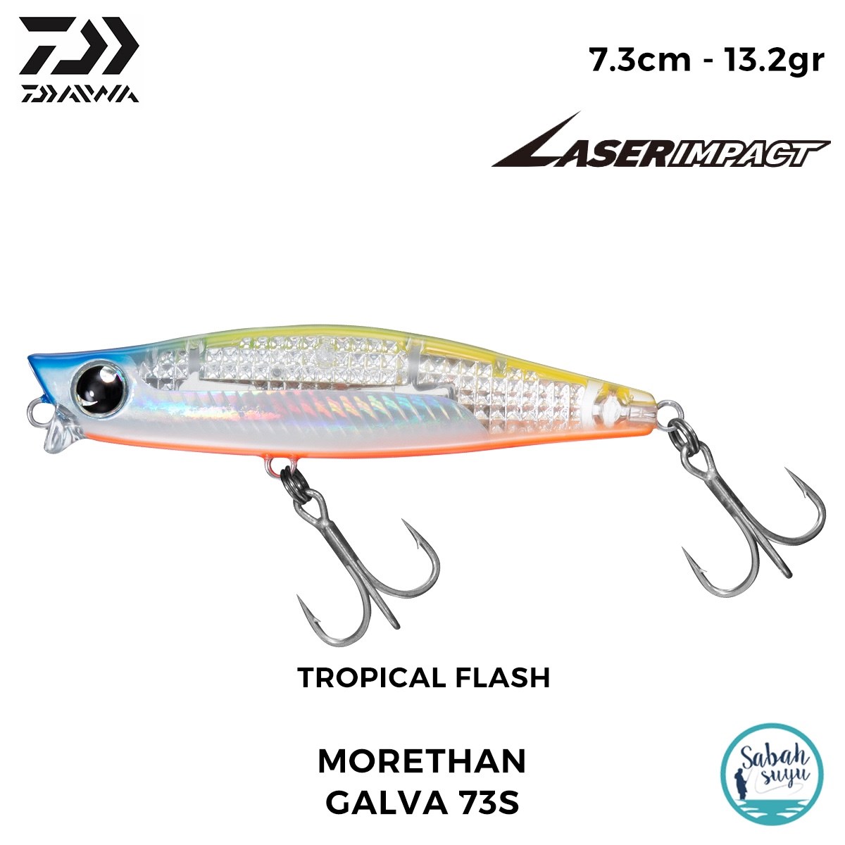 Daiwa Morethan Galva 73S-LI 7.3cm 13.2gr LI Tropical Flash
