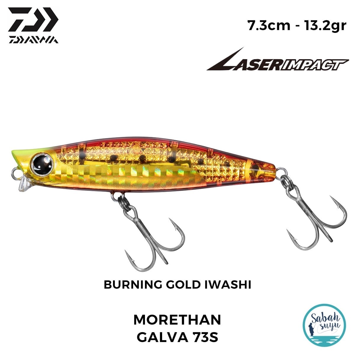 Daiwa Morethan Galva 73S-LI 7.3cm 13.2gr LI Burning Gold Iwashi