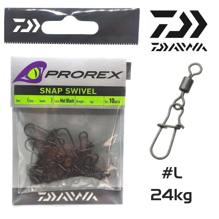 Daiwa Prorex Klipsli Fırdöndü No:L 24kg 10pcs