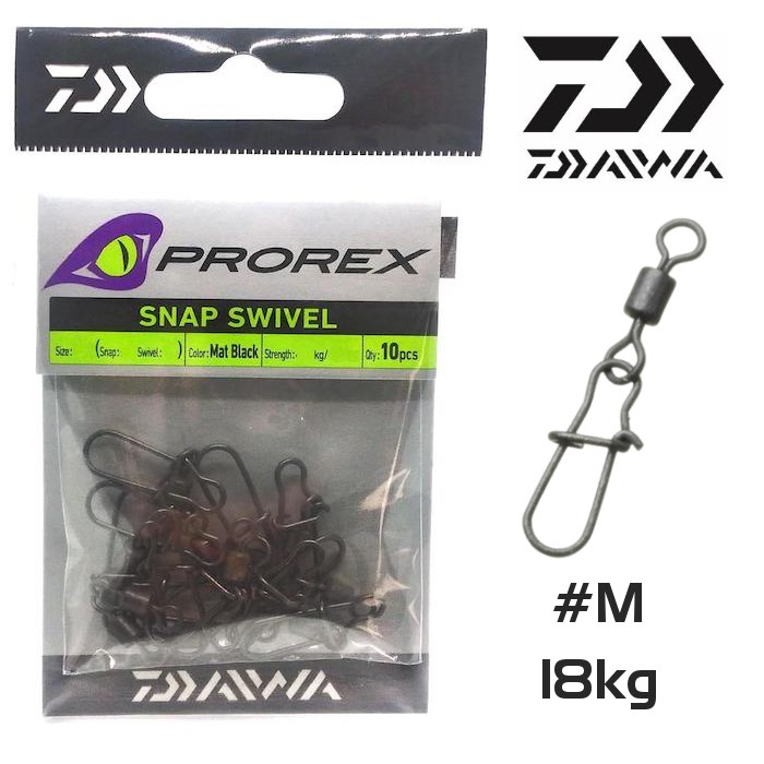 Daiwa Prorex Klipsli Fırdöndü No:M 18kg 10pcs
