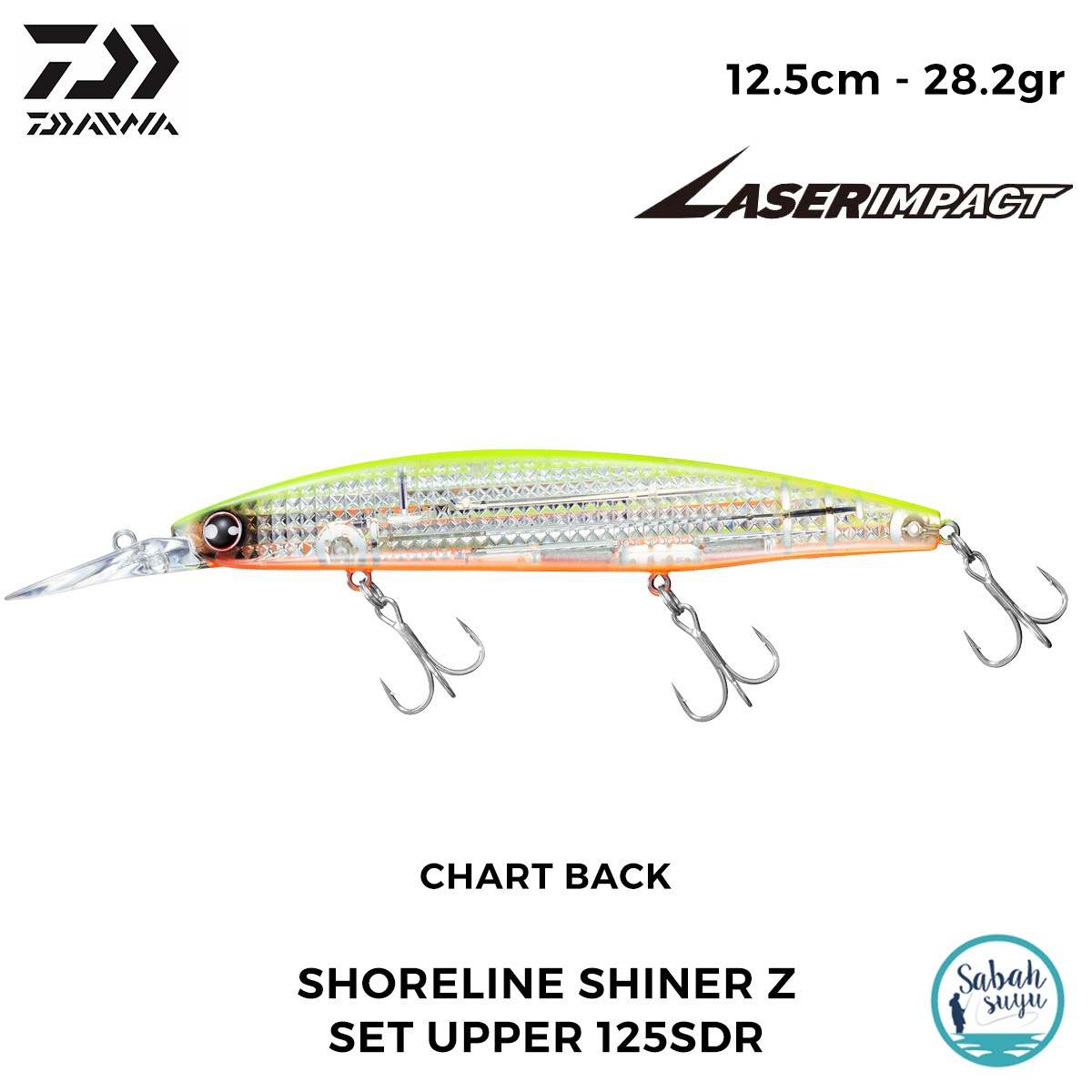Daiwa SLS-Z Set Upper 125SDR-LI 12.5cm 28.2gr LI Chart Back
