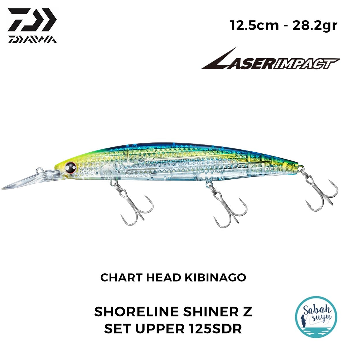 Daiwa SLS-Z Set Upper 125SDR-LI 12.5cm 28.2gr LI Chart Head Kibinago