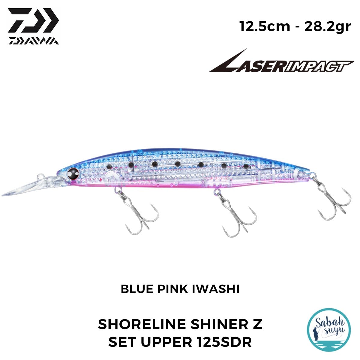 Daiwa SLS-Z Set Upper 125SDR-LI 12.5cm 28.2gr LI Blue Pink Iwashi