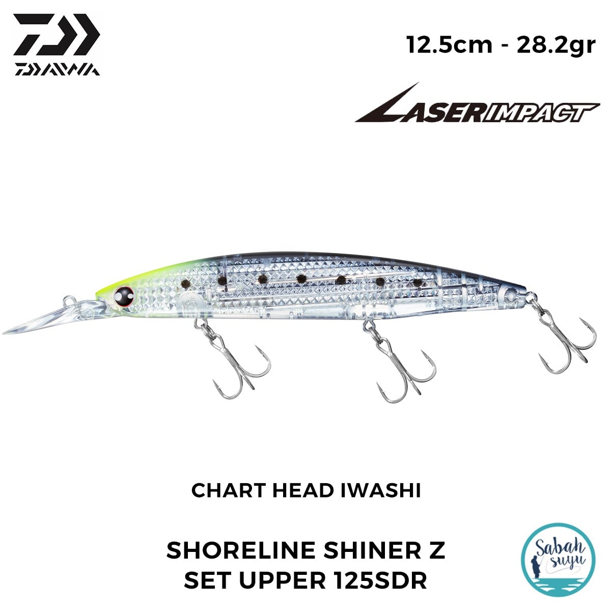 Daiwa SLS-Z Set Upper 125SDR-LI 12.5cm 28.2gr LI Chart Head Iwashi