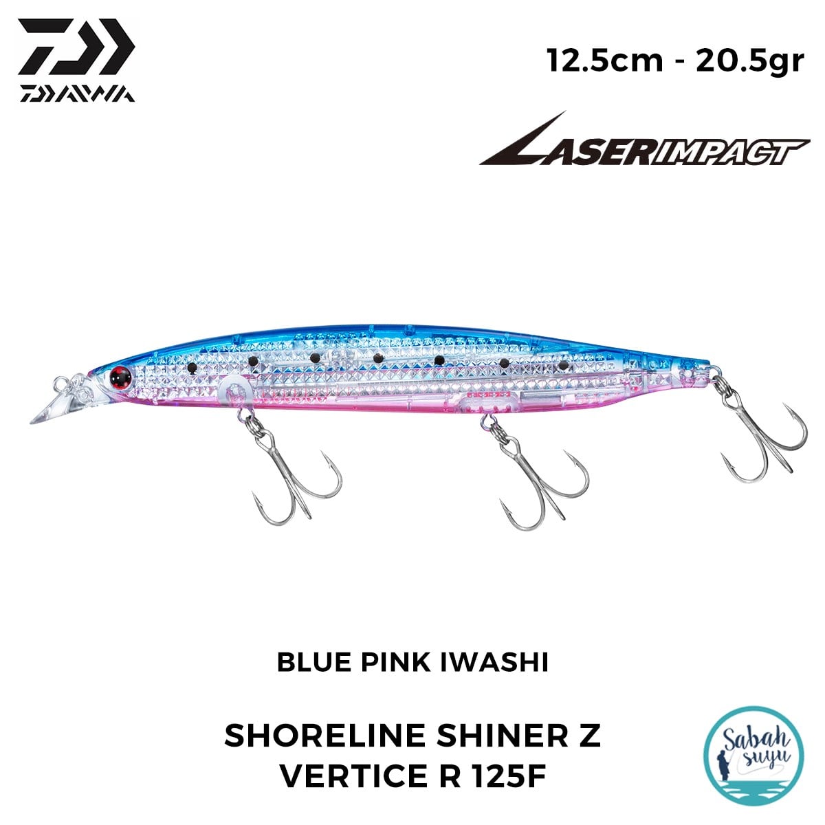 Daiwa SLS-Z Vertice R 125F-LI 12.5cm 20.5gr LI Blue Pink Iwashi