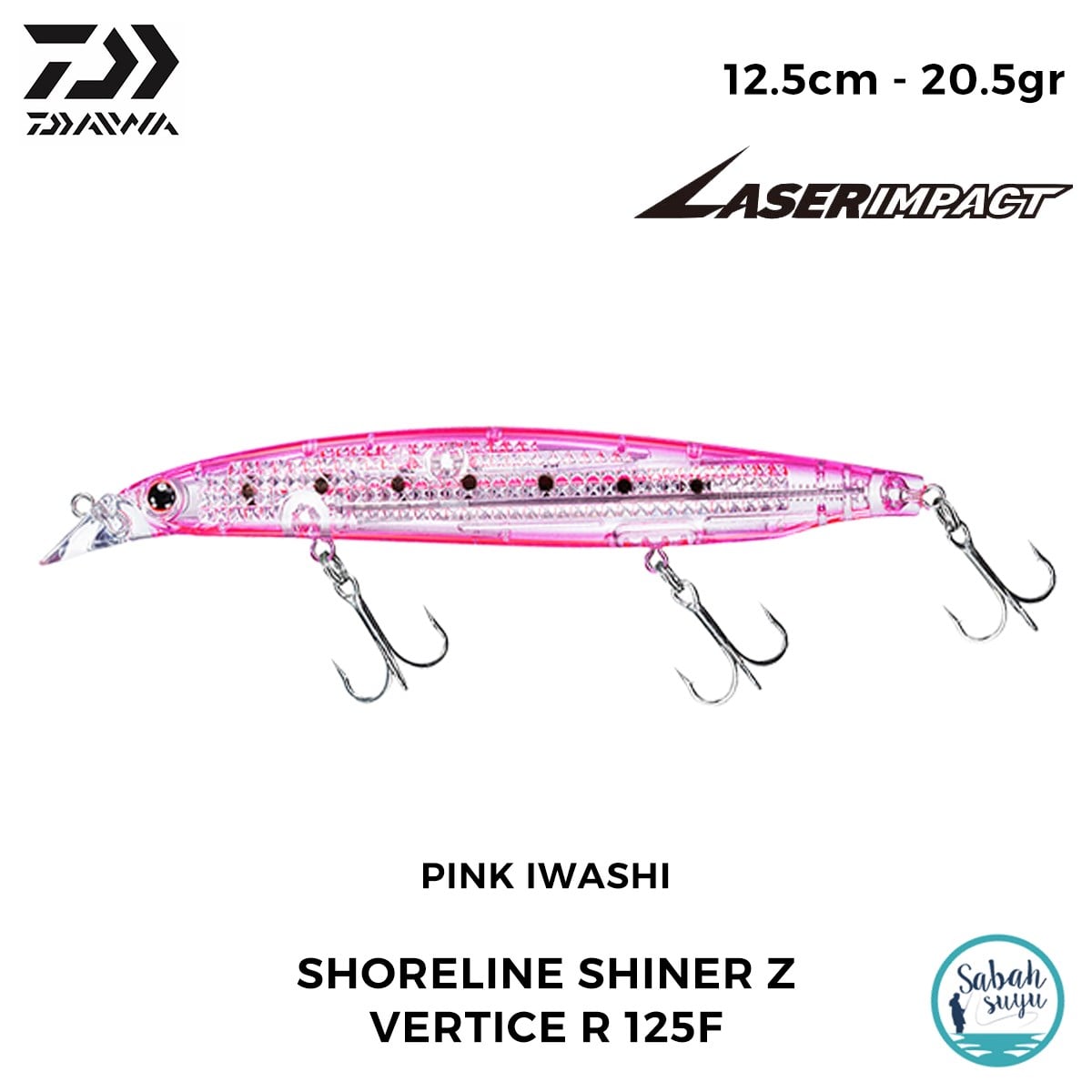 Daiwa SLS-Z Vertice R 125F-LI 12.5cm 20.5gr LI Pink Iwashi