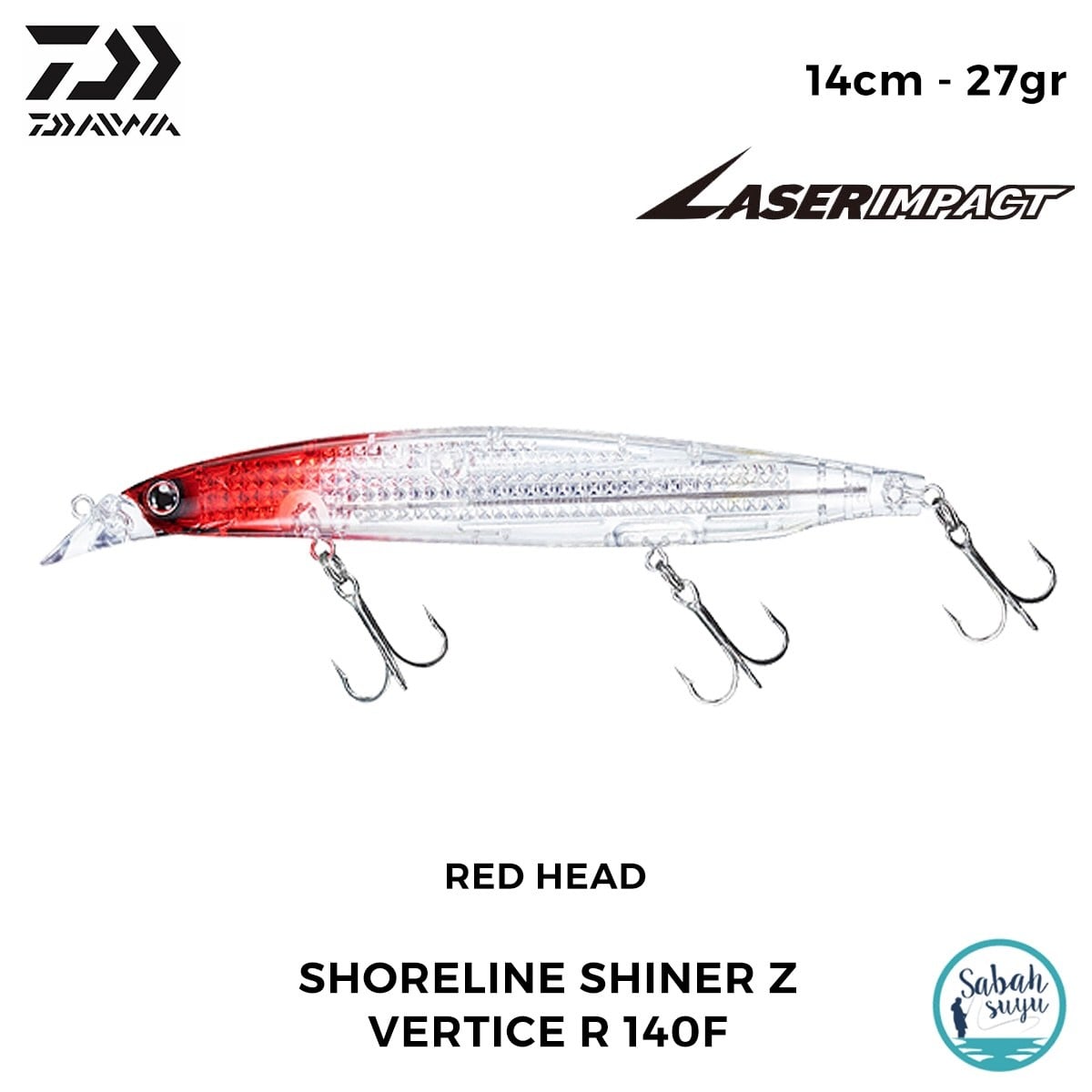 Daiwa SLS-Z Vertice R 140F-LI 14cm 27gr LI Red Head