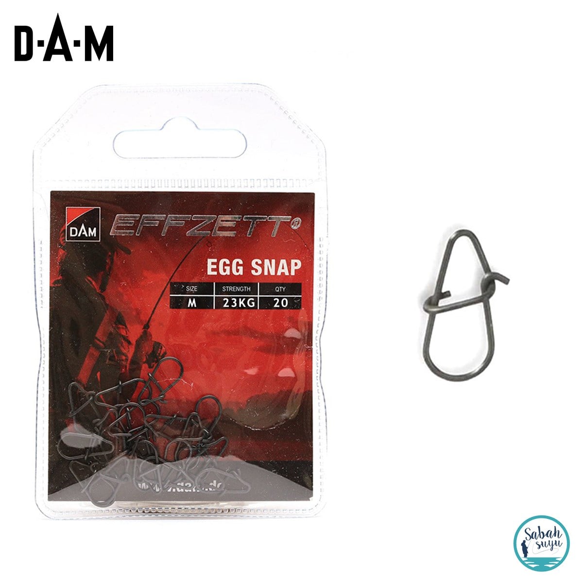 Dam Effzett Egg Snap Klips (20 Adet) M 23kg