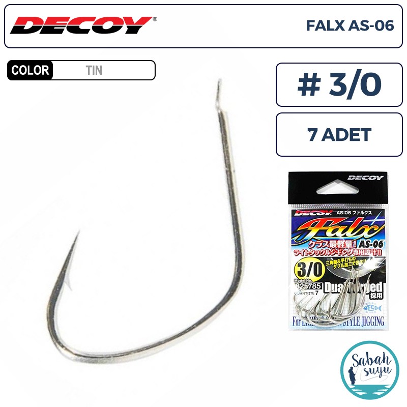 Decoy AS-06 Falx Jigging Asist İğne TIN #3/0 (7 Adet)