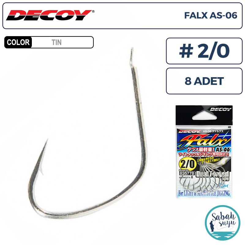 Decoy AS-06 Falx Jigging Asist İğne TIN #2/0 (8 Adet)