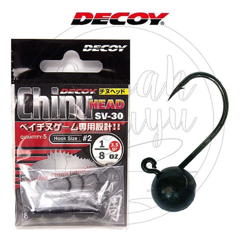 Decoy Chinu JH SV-30 Jighead 3.5 gr #2 Siyah