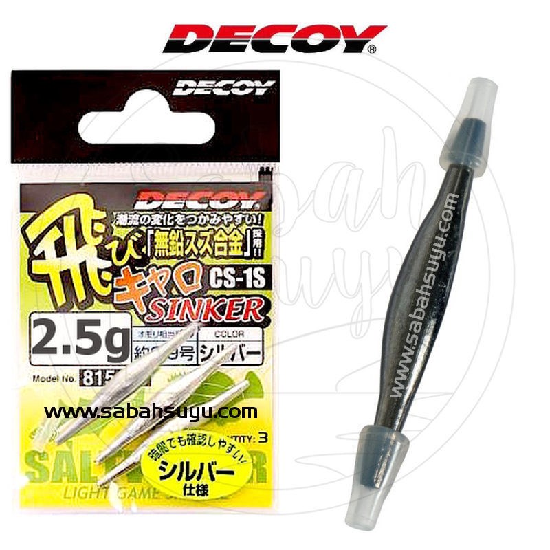 Decoy CS-1S Tobicalo Sinker LRF Sıyırtma Kurşunu Gümüş 2.5gr (3 Adet)