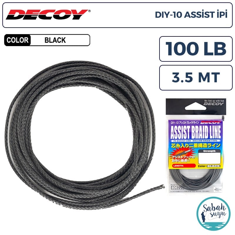 Decoy DIY-10 Asist İpi Siyah 100lb 3.5mt