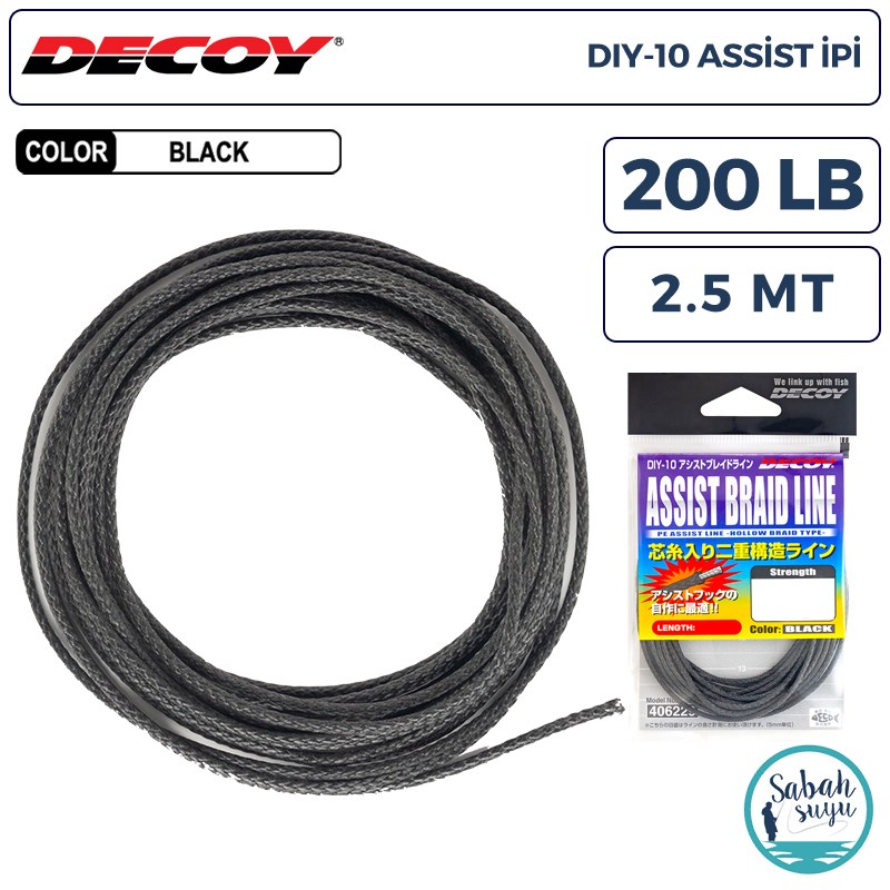 Decoy DIY-10 Asist İpi Siyah 200lb 2.5mt