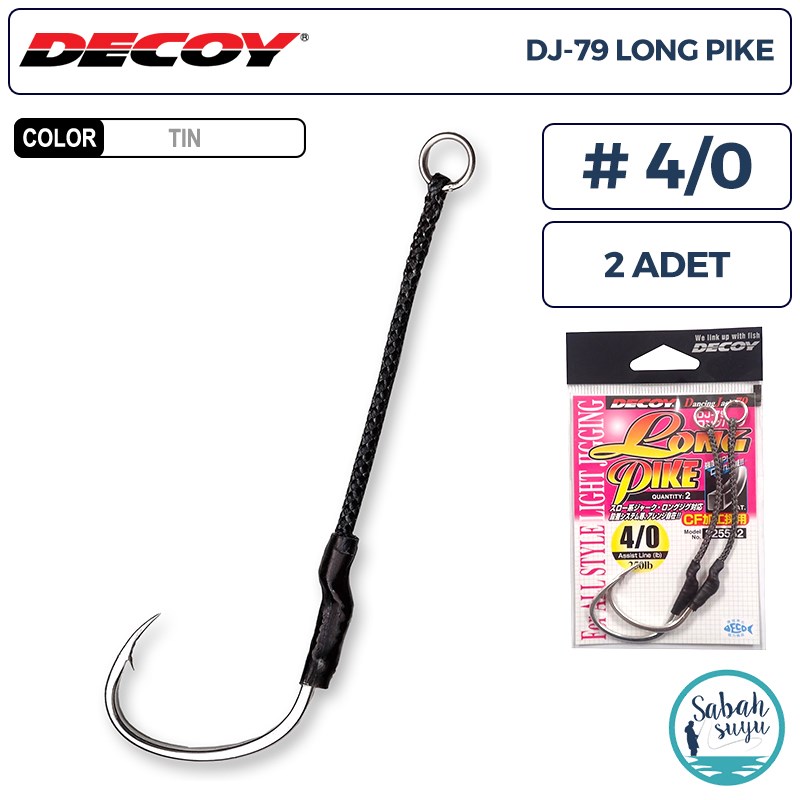 Decoy DJ-79 Long Pike Tekli Asist İğnesi #4/0 (2 Adet)