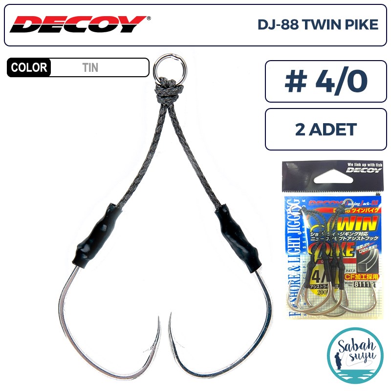 Decoy DJ-88 Twin Pike Çiftli Asist İğnesi #4/0 (2 Adet)