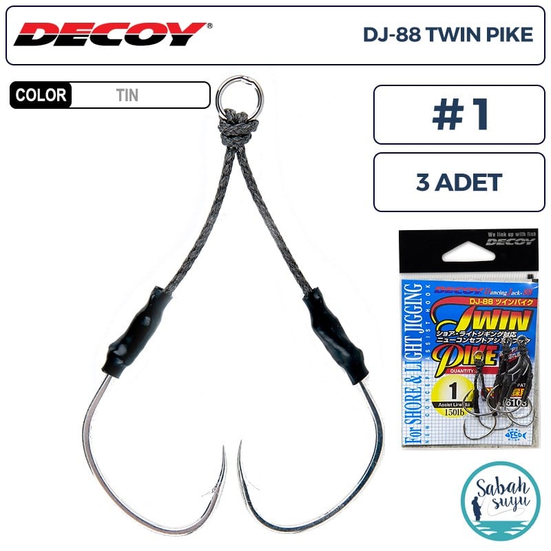 Decoy DJ-88 Twin Pike Çiftli Asist İğnesi #1 (3 Adet)
