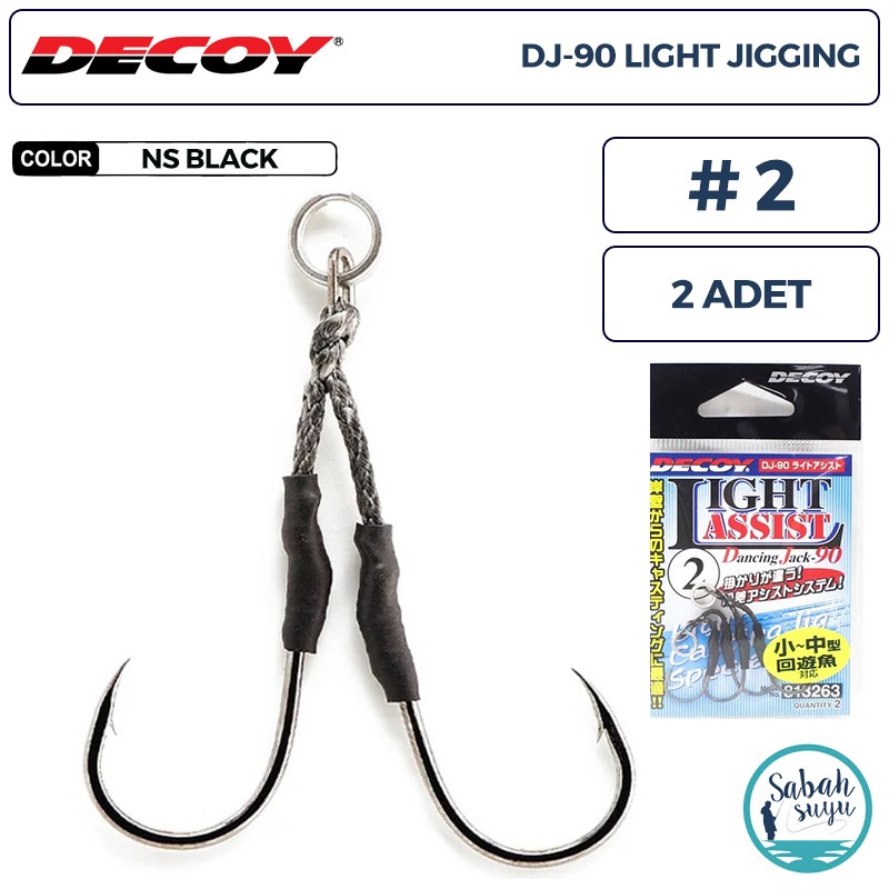 Decoy DJ-90 Light Jigging Çiftli Asist İğnesi #2 (2 Adet)