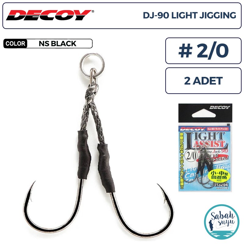 Decoy DJ-90 Light Jigging Çiftli Asist İğnesi #2/0 (2 Adet)
