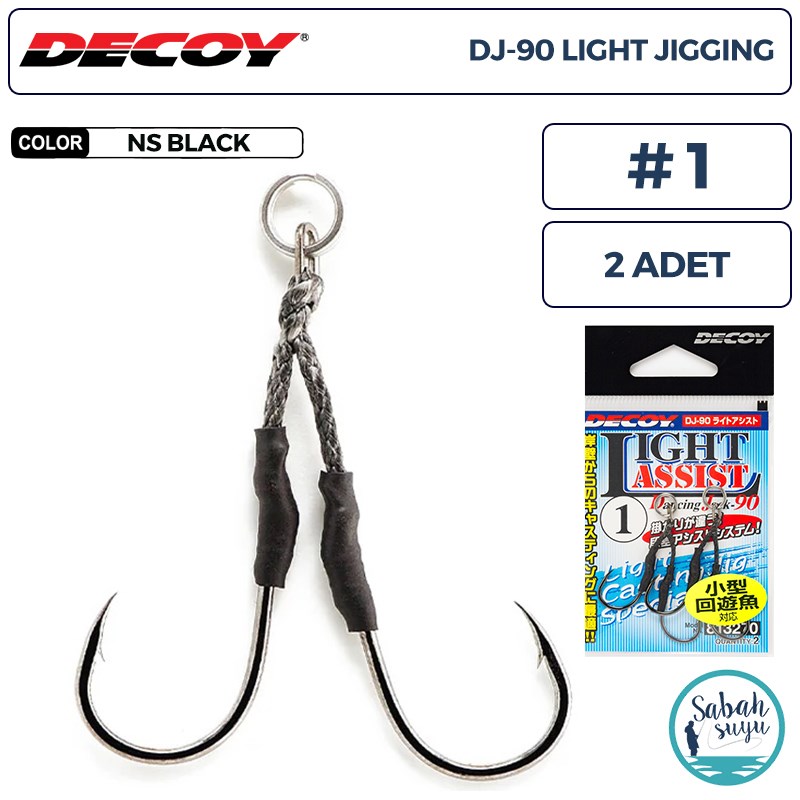 Decoy DJ-90 Light Jigging Çiftli Asist İğnesi #1 (2 Adet)