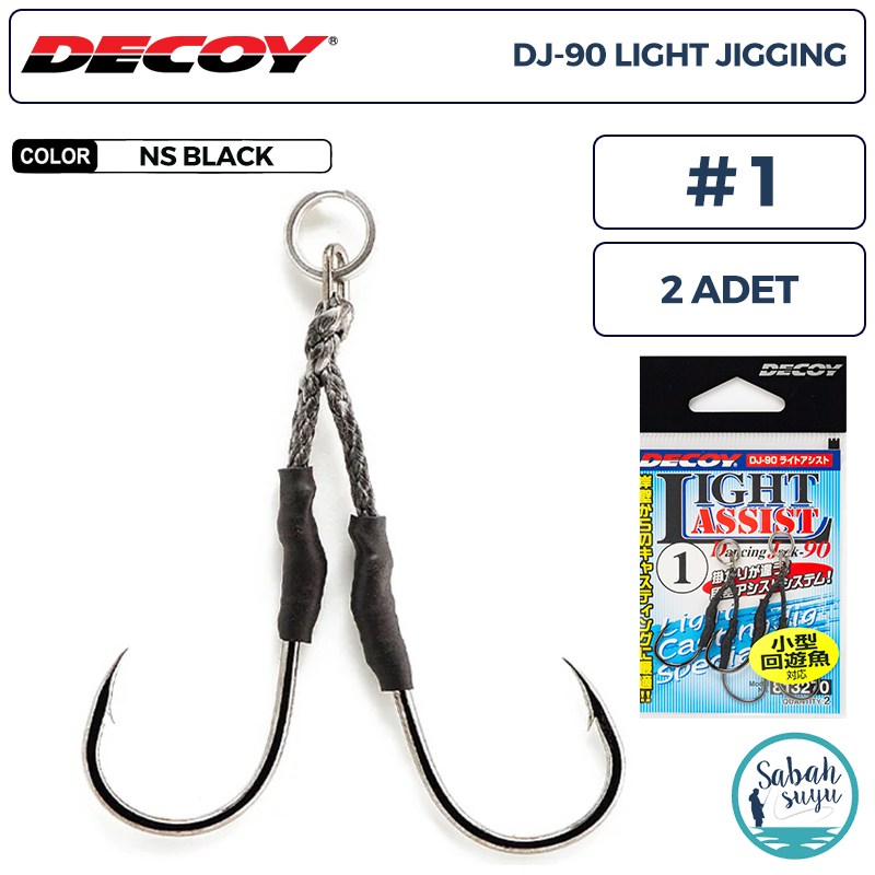 Decoy DJ-90 Light Jigging Çiftli Asist İğnesi #1 (2 Adet)