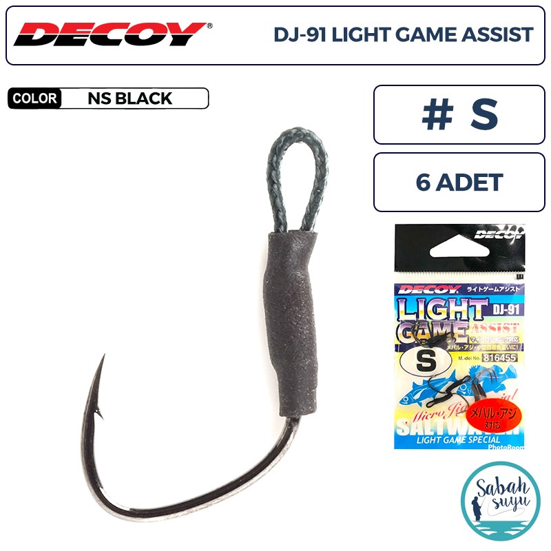 Decoy DJ-91 Light Game Tekli Asist İğnesi #S (6 Adet)