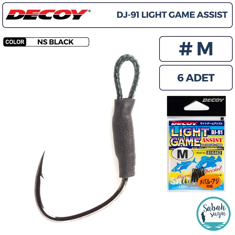Decoy DJ-91 Light Game Tekli Asist İğnesi #M (6 Adet)