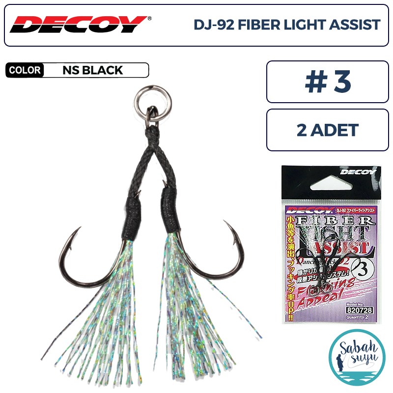 Decoy DJ-92 Fiber Tüylü Çiftli Asist İğnesi #3 (2 Adet)