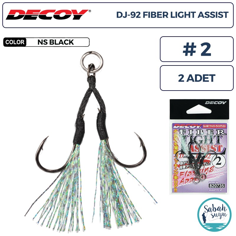 Decoy DJ-92 Fiber Tüylü Çiftli Asist İğnesi #2 (2 Adet)