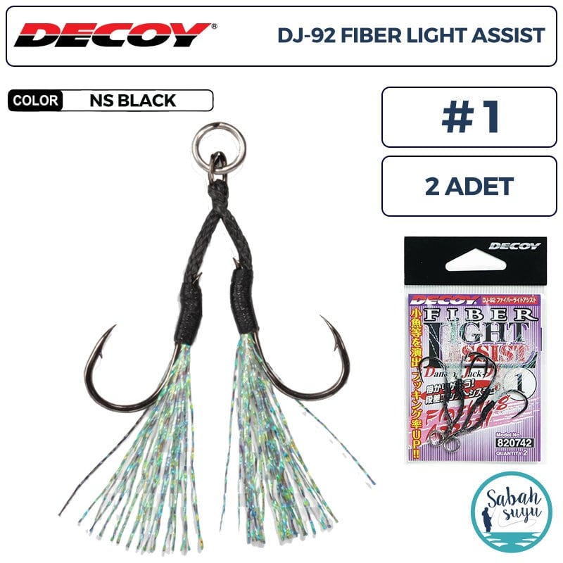 Decoy DJ-92 Fiber Tüylü Çiftli Asist İğnesi #1 (2 Adet)