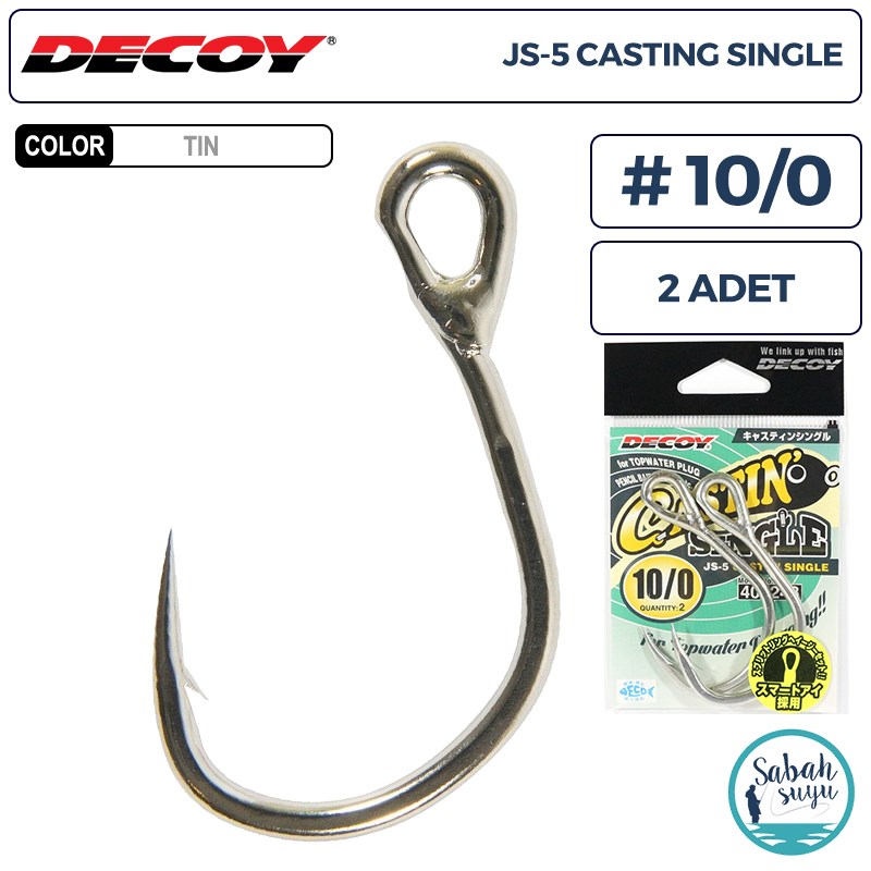 Decoy JS-5 Casting Single Tekli İğne #10/0 (2 Adet)