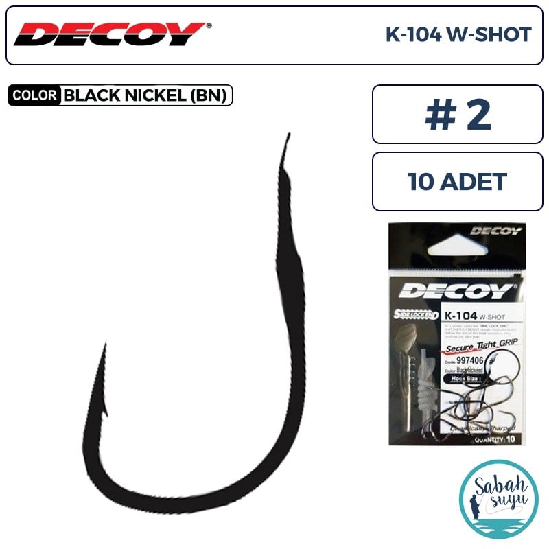 Decoy K-104 W-Shot Olta İğnesi BN #2 (10 Adet)