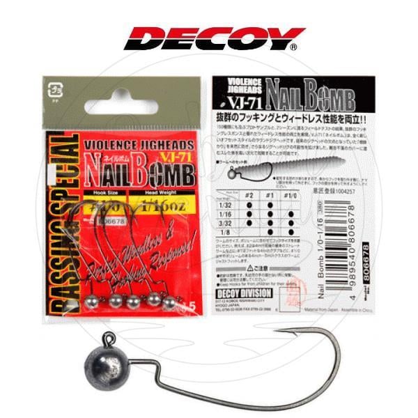 Decoy Nail Bomb VJ71 Jighead 1.8 gr 2