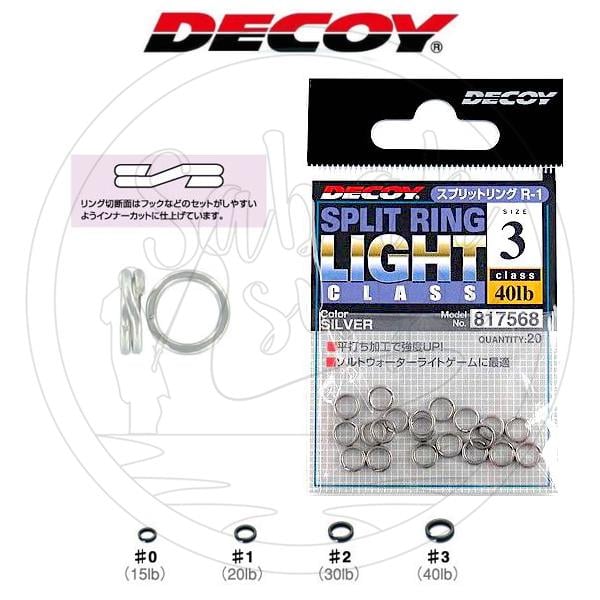 Decoy R-4 Split Ring No:3 40Lb.