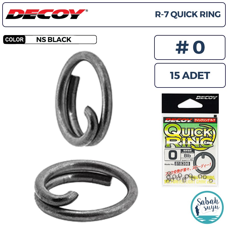 Decoy R-7 Quick Ring Halka BN #0 8lb (15 Adet)