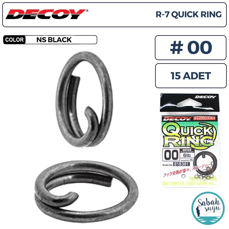 Decoy R-7 Quick Ring Halka BN #00 6lb (15 Adet)