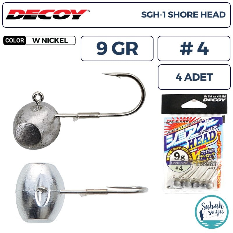 Decoy SGH-1 Shore Jighead 9gr #4 WN (4 Adet)