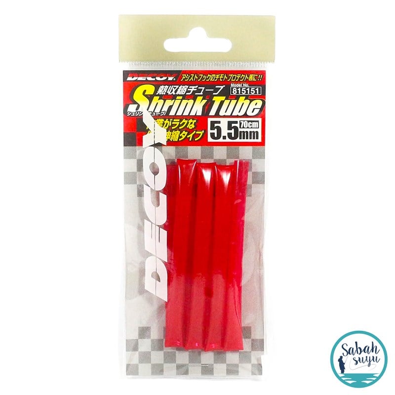 Decoy T-3 Shrink Tube Asist İğne Makaronu 5.5mm 70cm Kırmızı