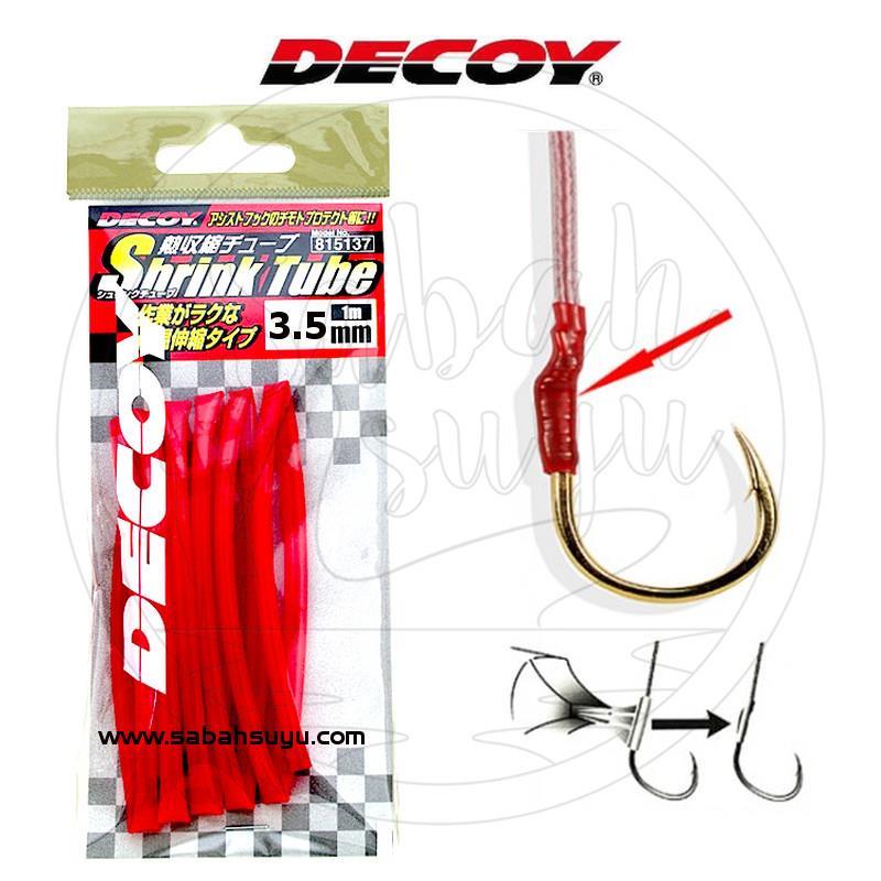 Decoy T-3 Shrink Tube Asist İğne Makaronu 3.5mm 1mt. Kırmızı