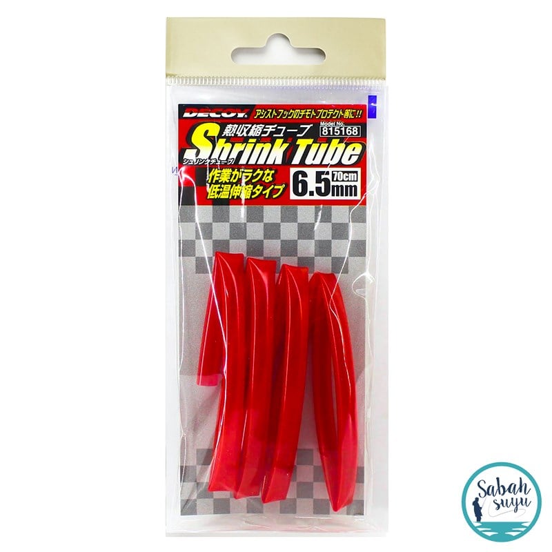 Decoy T-3 Shrink Tube Asist İğne Makaronu 6.5mm 70cm Kırmızı