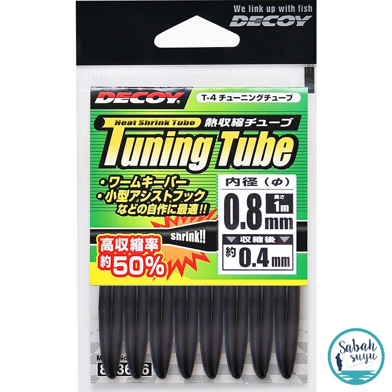 Decoy T-4 Tuning Tube Makaron 0.8mm 1mt Siyah